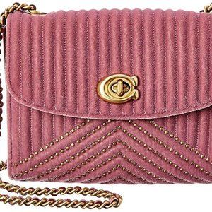 COACH Parker 18 Shoulder Bag in Quilting B4/Rose